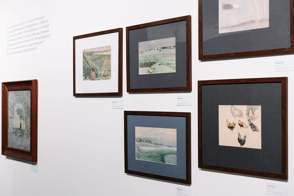 Фрагмент выставки «Иван Клюн. Цветоформы. Постижение пространства» в Арт-галерее Ельцин Центра. Екатеринбург, 2026. <br>Фото: Александр Мехоношин. Courtesy Президентский центр Б. Н. Ельцина