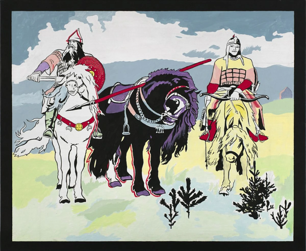 Два богатыря. 2005. Холст, акрил.<br>Изображение: Art4, Москва