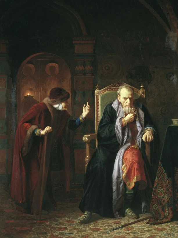 Иван Грозный и его мамка. 1886. Холст, масло.<br>Изображение: Харьковский художественный музей
