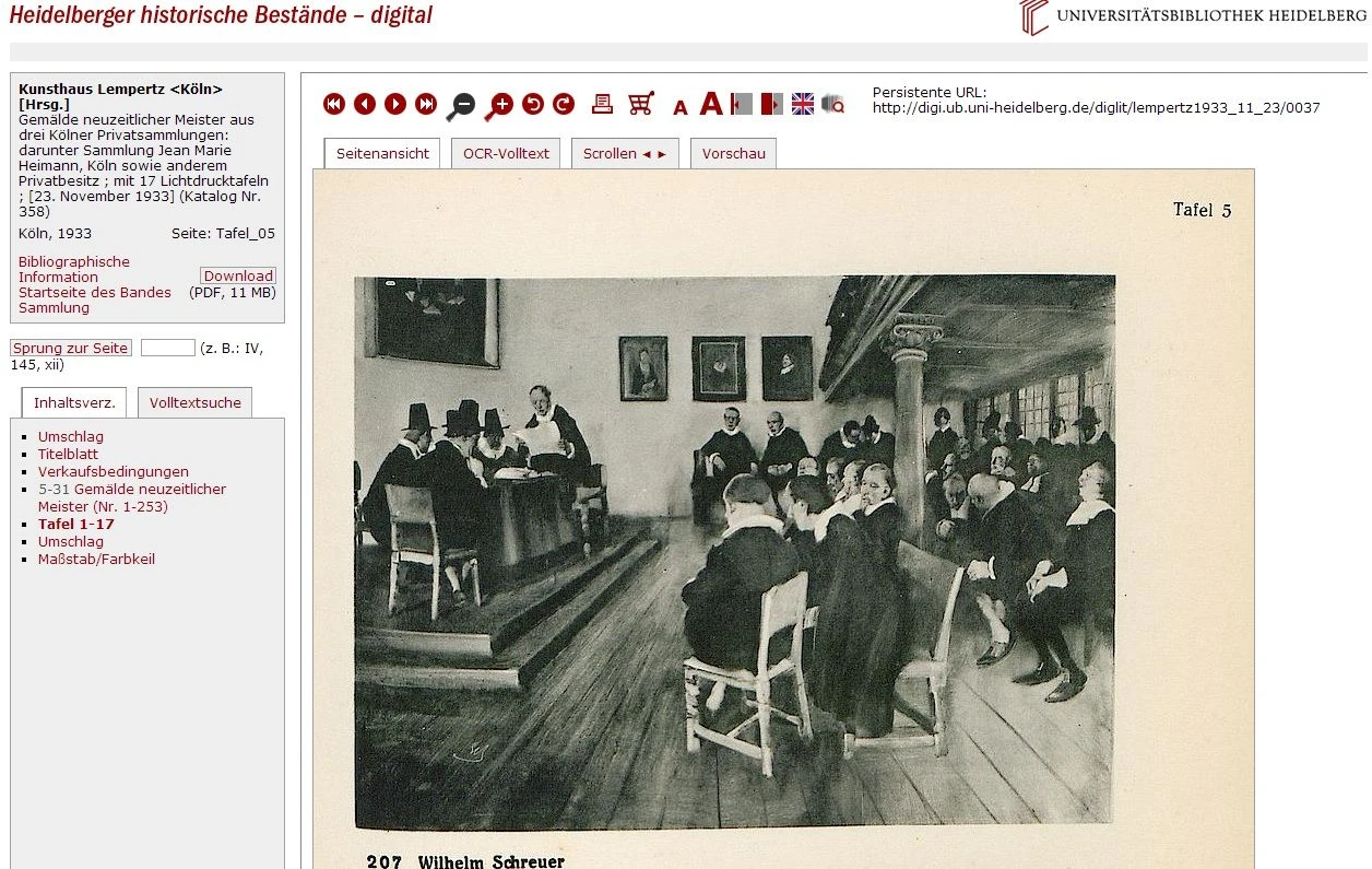 Институт Гетти создал базу данных аукционных каталогов нацистской Германии