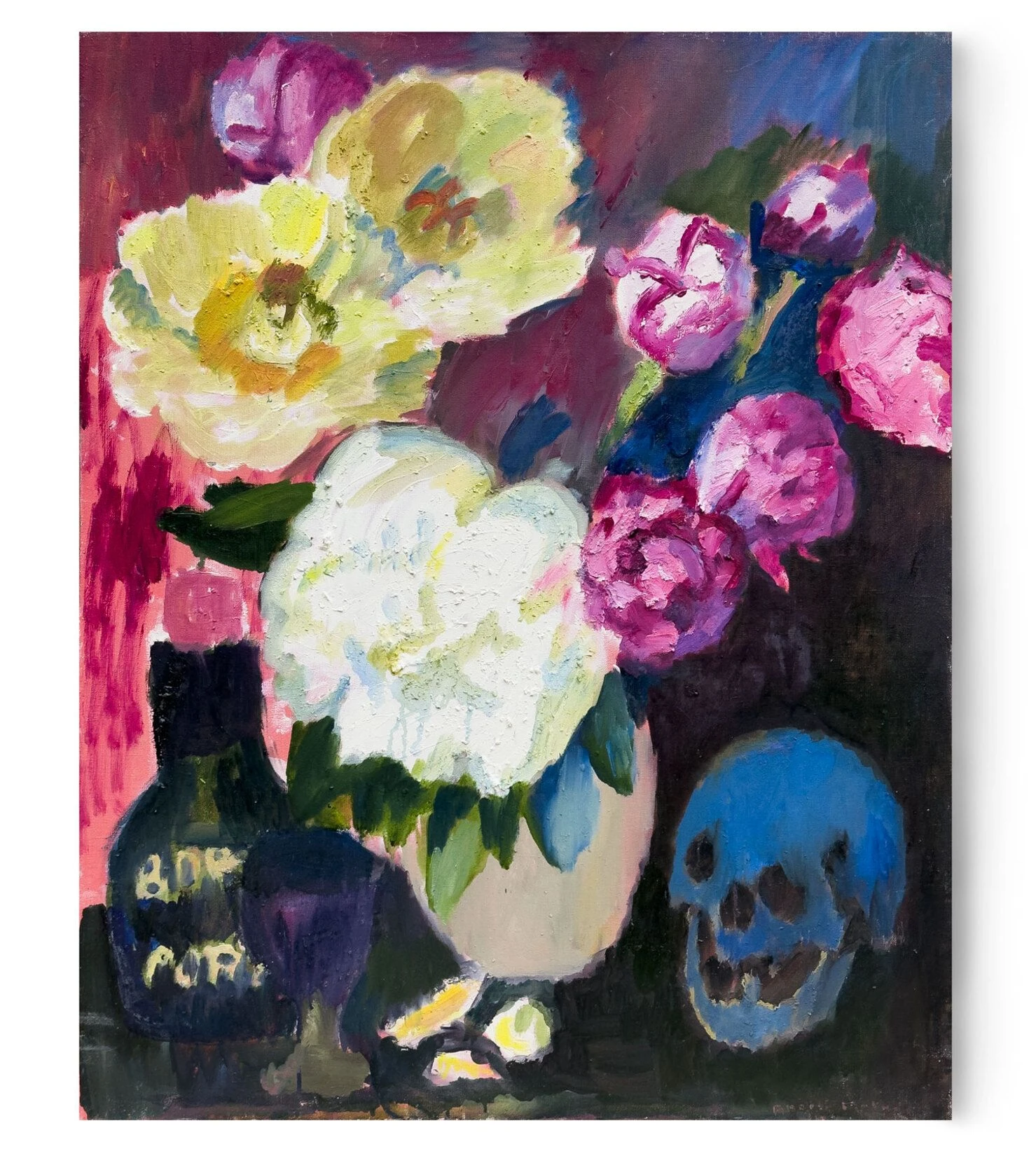 Белый пион. 2018. Холст, масло.<br>
Изображение: Nikolay Evdokimov Gallery, Санкт-Петербург