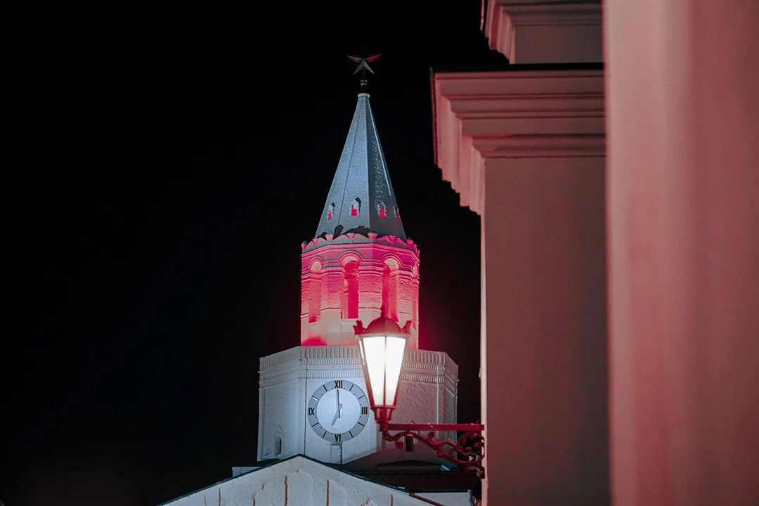 Установка «Малиновый звон» на Спасской башне Казанского кремля. 2023.<br>Фото: «Инде»