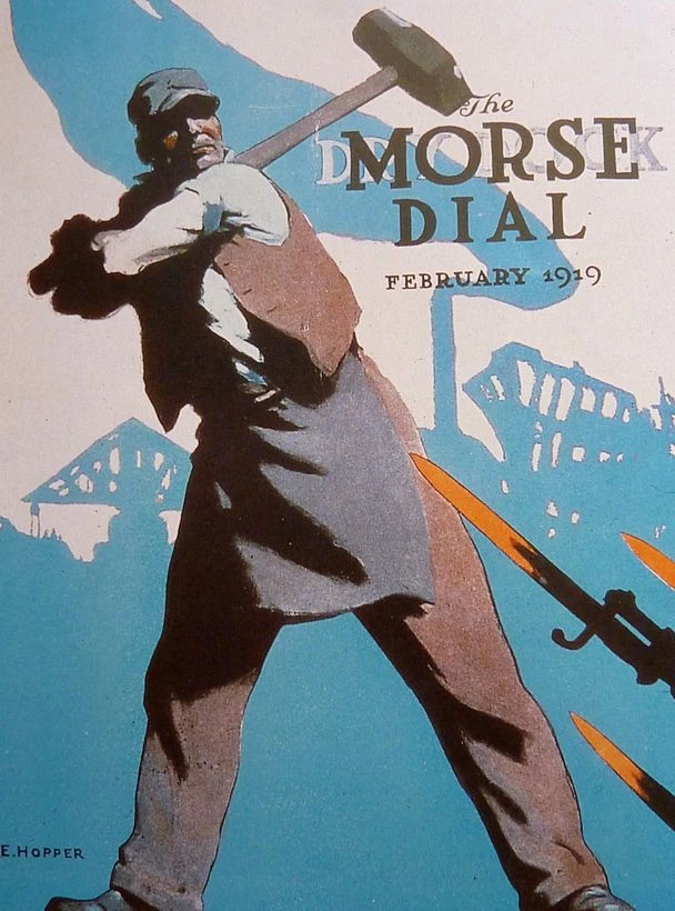 Обложка для журнала The Morse Dial. Февраль 1919.<br>Изображение: El Guisante Verde Project