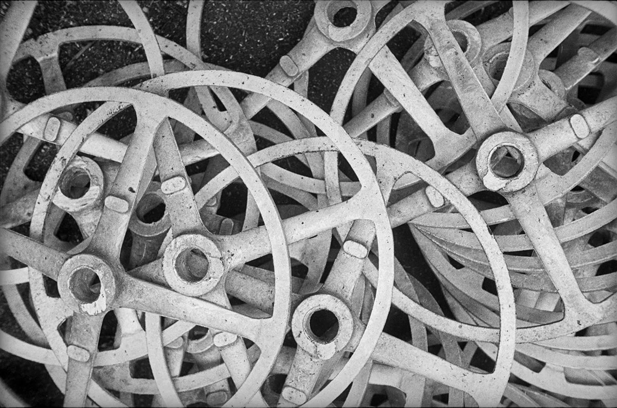 Отливки для руля. Из серии «Завод АМО». 1929. Фотография.<br>Фото: Архив Александра Родченко и Варвары Степановой