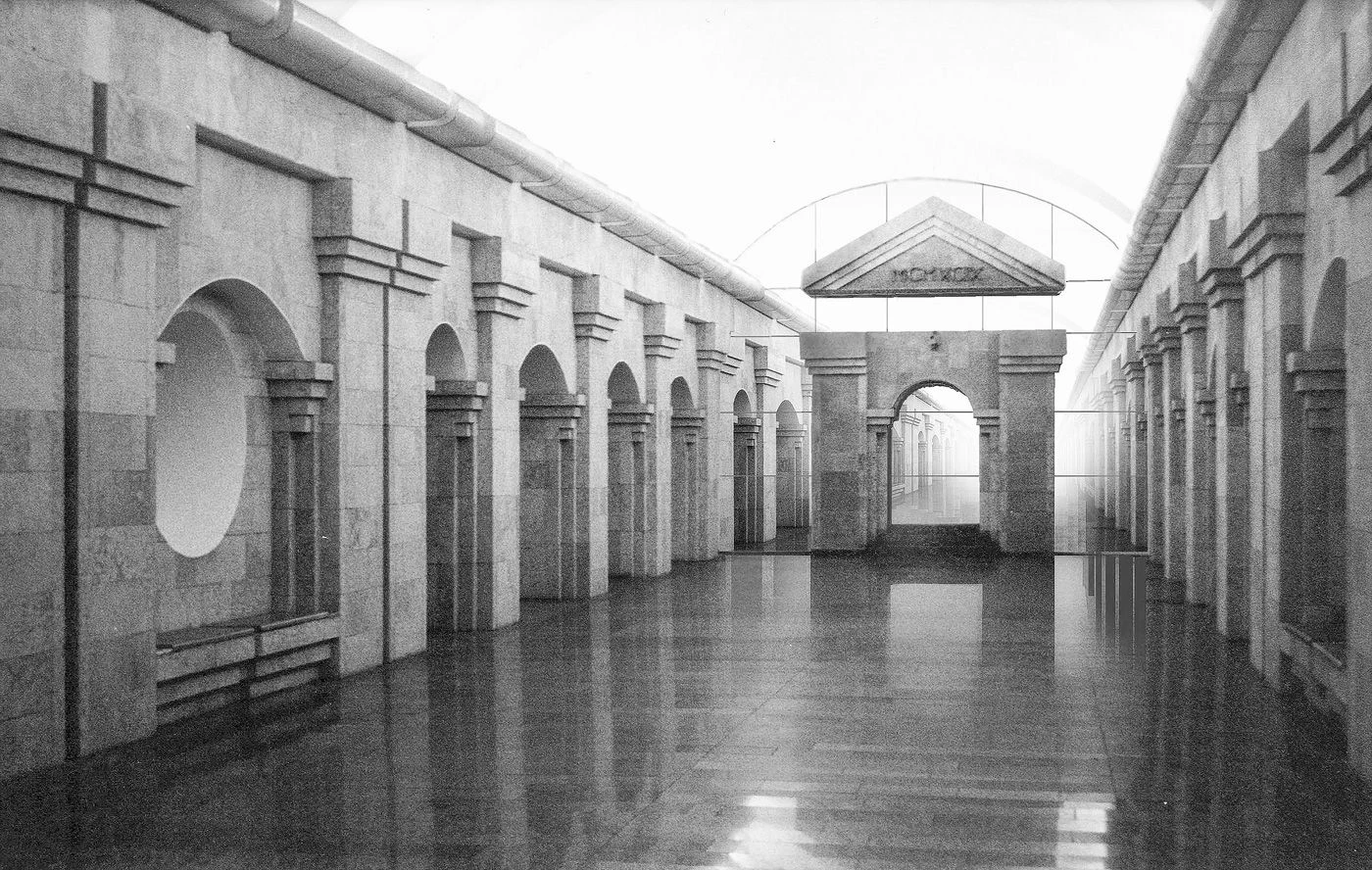 Экспонат выставки «Архитектор Евгений Рапопорт. Структуры и формы». 2026.<br>
Фото: Государственный музей истории Санкт-Петербурга