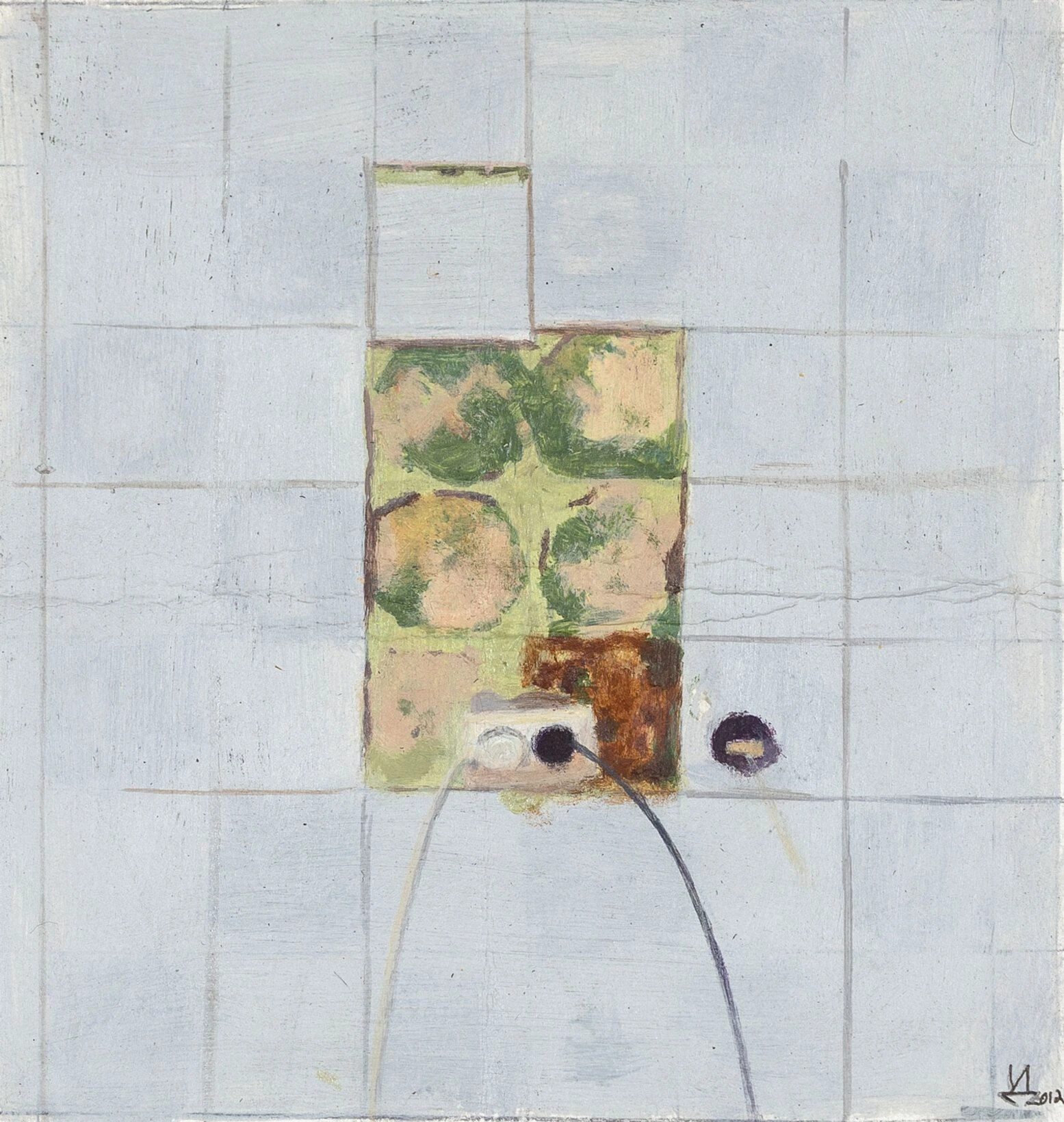 Без названия. 2012. Картон, масло.<br>
Изображение: Nikolay Evdokimov Gallery