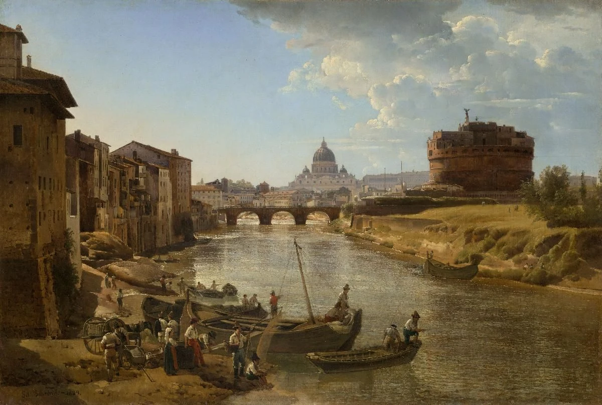 Новый Рим. Замок Святого ангела. 1824. Холст, масло.<br>Изображение: Государственная Третьяковская галерея, Москва