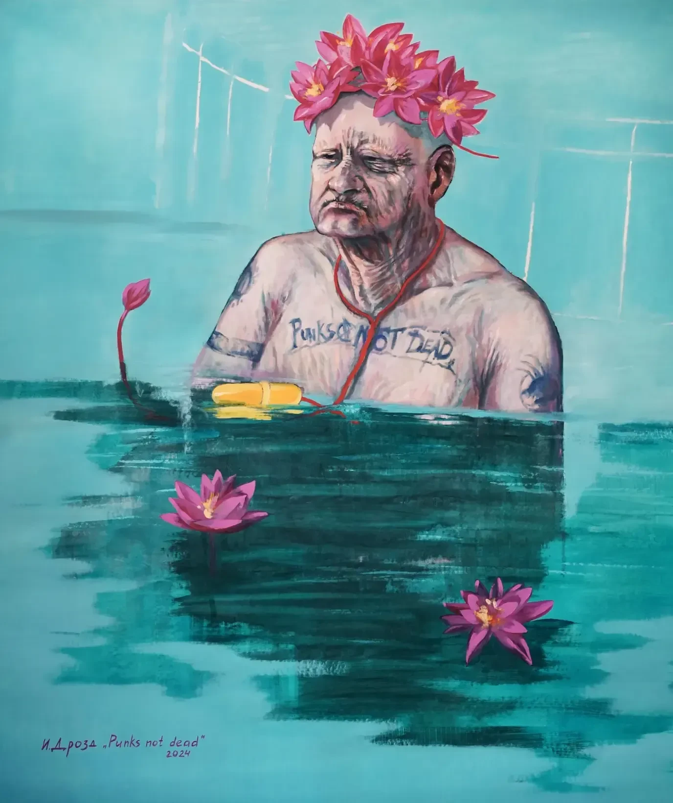 Панки не умирают. 2024. Холст, масло.<br>
Изображение: Галерея Гридчинхолл