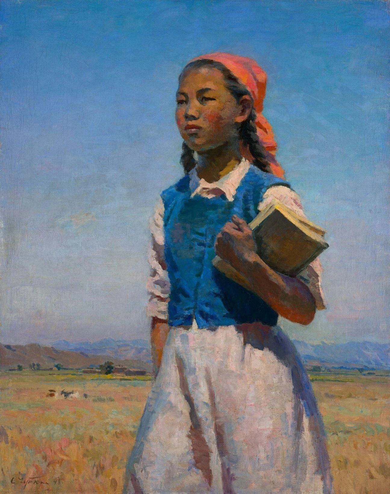 Дочь Советской Киргизии. 1948. Холст, масло.<br>Изображение: Государственная Третьяковская галерея, Москва