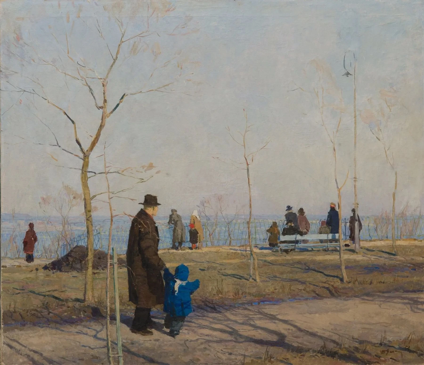 Над Днепром. 1953. Холст, масло.<br>Изображение: Национальный художественный музей Украины, Киев